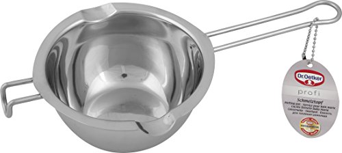 Dr. Oetker Schmelztopf 26 cm, Hochwertigem Edelstahl Topf zum Erwärmen von Schokolade, Bügelgriffe garantieren guten Halt im Wasserbad… – Ansicht 2