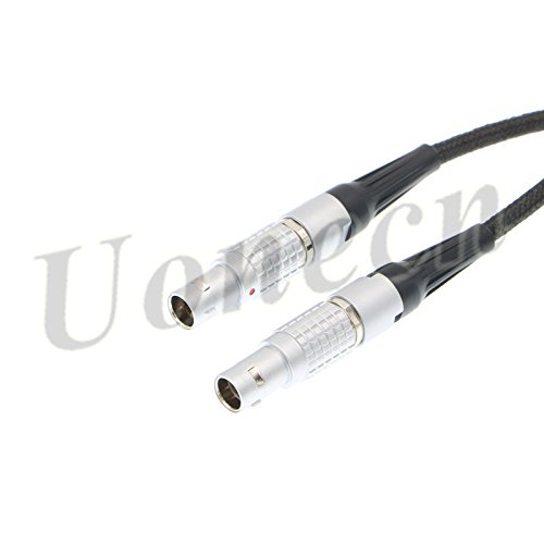 Uonecn Power Cable for Teradek Bond for ARRI Alexa Camera 2 pin Male to Male Flexible Soft Cord 60cm