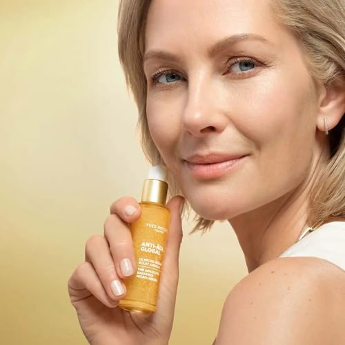 Yves Rocher Anti Age Global Skincare Set of 3 Radiance Micro SerumCorrecting Supra Essence Day Cream Daily Facial Care Women All Skin Types 30 ml/1 flOz 15 ml/0.5 flOz 50 ml/1.7 flOz