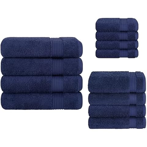 Cotton Paradise 4 Piece Bath Towel, 4 Piece Hand Towel & 4 Piece Washclothes Bundle Cover