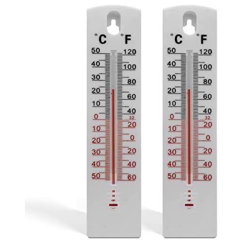2pk Wall Thermometer Room Temperature | Indoor Thermometer Room Thermometer Indoor Outdoor Thermometer For The Garden Thermometer Outdoor | Greenhouse Thermometer Room Temperature Thermometer Wall Cover