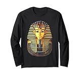 Tutankhamun Golden mask | Ancient Kemet Pharaoh King TUT Long Sleeve T-Shirt