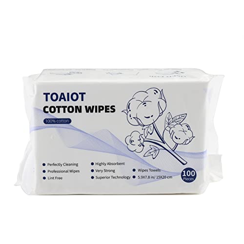 BCZAMD Toaiot Pack of 100 3D Resin Printer Accessories, 100% Cotton, Professional Cloths, Cleaning Resin, Silicone Mat, 