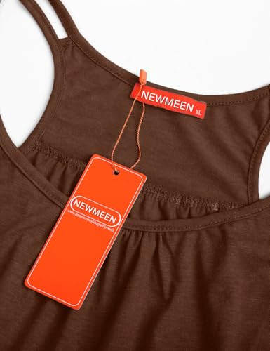 Image of Blevonh Women's Scoop Neck Spaghetti Strap Racerback Workout Cami Tank Tops