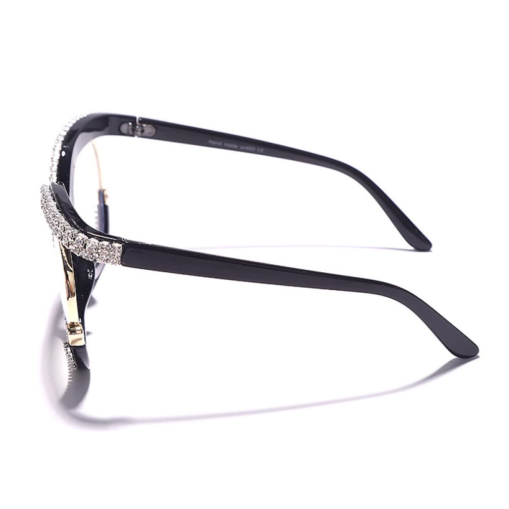 Retro kwadratowe oprawki do okularów mężczyźni kobiety okulary przezroczyste soczewki oprawki do okularów diamentowe okulary