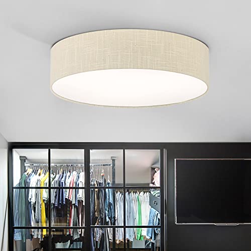 Coup Light MOON Deckenlampe I Stoffdeckenleuchte I Deckenleuchte I Bürolampe I Textilschirm - Ø51x13cm - 4xE27 - Verschiedene Farbkombinationen Cover