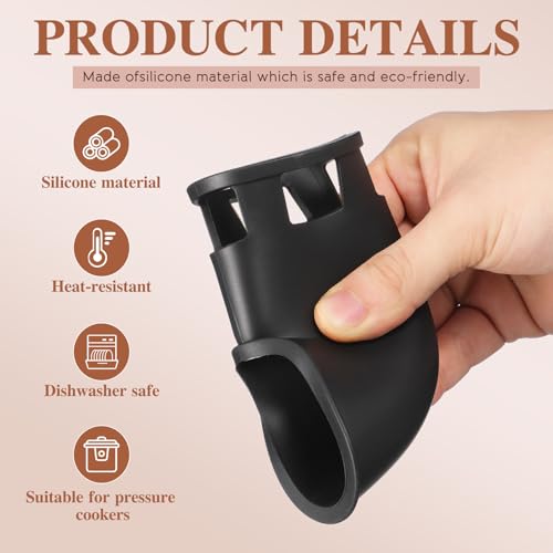 Accesorio de silicona para válvula de liberación de vapor para olla de presión, resistencia al calor y desgaste miniatura 3