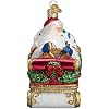 Old World Christmas Santa in Sleigh Glass Blown Ornament for Christmas Tree, Handcrafted Holiday Decoration, Santa Collection