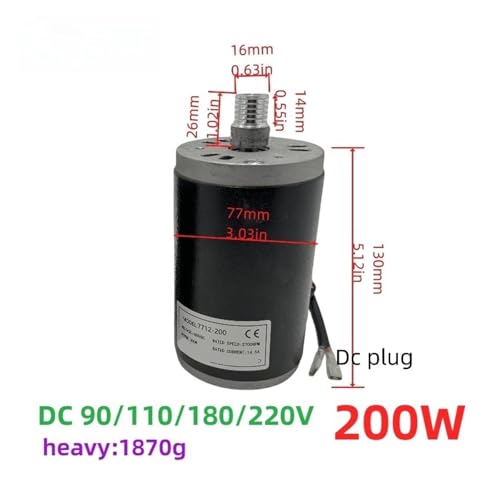 Moteur à courant continu 180V 200W de rechange pour tapis de course
