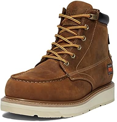 Timberland PRO Men's Gridworks 6 Inch Soft Toe Waterproof Industrial Wedge Work Boot, Golden Brown-2...