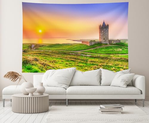 Fondo Fotográfico Irlanda Castillo Dunagle 7x5 pies miniatura 4