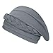 Women Cotton Chemo Turban Cap Braid Head Wrap Sleep Cap Slouchy Hair Loss Beanie Cap Soft Stretchy India Muslim Hijab Scarf Hat for Cancer Chemo Hair Loss (Grey)