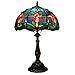 LXHCYOU Tiffany Lamp Stained Glass Table Lamp Bedside Reading Light W12H19 Inches (Tulip Style)