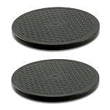 2 Pcs (12 Inch) Heavy Duty Rotating Swivel Stand - Lazy Susan with Steel Ball Bearings for Model Bas