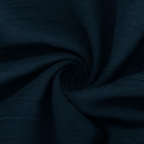 Mens Linen Scrub Cargo Pleated Straight Leg Plain Fall Summer Pants 2025 Trendy Y2K4