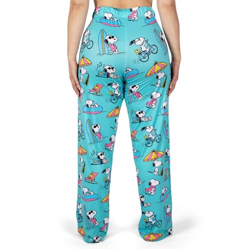 Image of BRIEF INSANITY Peanuts Character Pajama Pants for Men & Women, Soft Snoopy Pajamas with Side Pockets & Elastic Waist