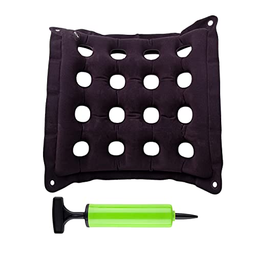 Inflatable Seat Cushions for Pressure Relief, Wheelchair Air Cushion for Bed Sore, Ideal for Prolonged Sitting 17.7 X 17.7 Inflatable Seat Cushions for Pressure Relief, Wheelchair Air Cushion for Bed Sore, Ideal for Prolonged Sitting 17.7" X 17.7"