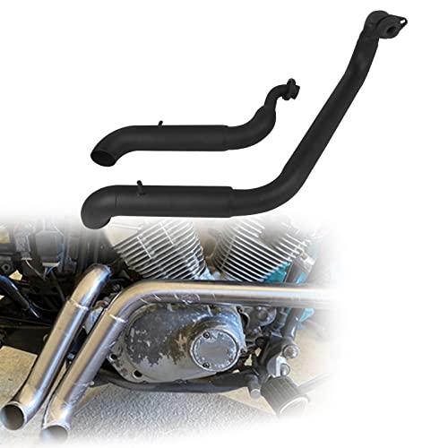 Système d'échappement Yamaha Virago XV125 XV250 en chrome complet brillant