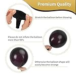 RUBFAC 65pcs Happy New Year 12 Inches Black Gold Confetti Balloons Kit, Metallic Gold and Black White Party Balloons with Ribbons for Birthday, Wedding, Baby Shower, Graduation Decorations - Image 3