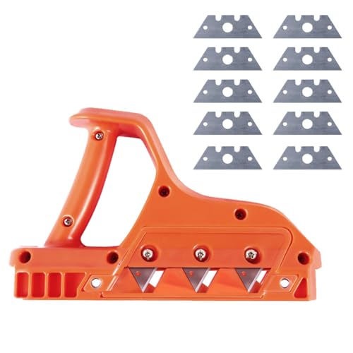 Ukisisi Coupe-Bordure pour Plaques De Plâtre,Rabot Placo,Outil De Coupe De Plaque De Plâtre,chanfrein pour Cloison Sèche pour Travail du Bois-45 °