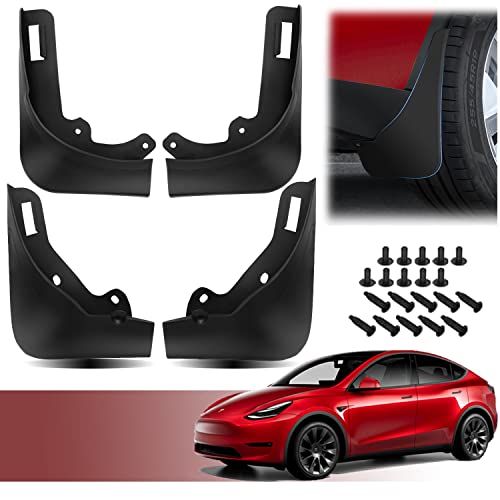 4 pièces Tesla Model Y Garde-Boue Bavettes Anti-éclaboussures Avant et Arrière Accessories Voiture pour 2023 2022 2021 2020 Cover