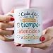 MUGFFINS taza profesora y profesor con frase Cada día nos has regalado tiempo atención y sonrisas en Español Imagen de MUGFFINS taza profesora y profesor con frase Cada día nos has regalado tiempo atención y sonrisas en Español