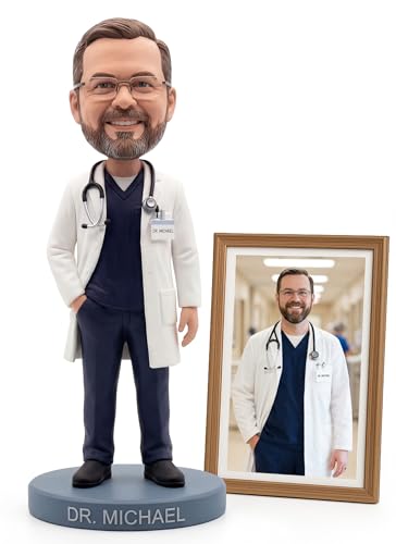 Custom Bobblehead from Photo, Handmade Personalized Bobblehead Doll 6/7/8 Inch, One-of-a-Kind...