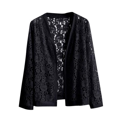 Lace Cardigans for Women Dressy Casual Elegant 2025 Fall Long Sleeve Open Front Cardigan Plus Size Cardigan Jacket