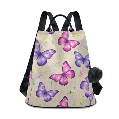 Sac à dos antivol fleuri pour le shopping et les sorties en ville