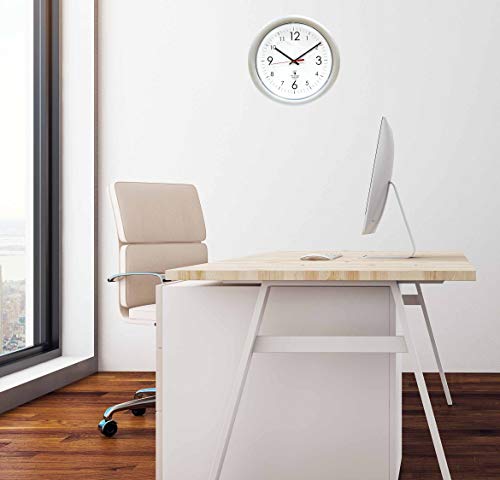 Chicago Lighthouse The Designer Quartz Wall Clock, Silver, 14", 67846004 #TOP1