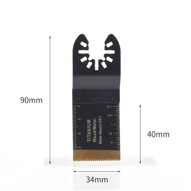 Set 10 Lame per Sega Oscillante, Accessori Multifunzione a Cambio Rapido per Taglio Legno Metallo Plastica