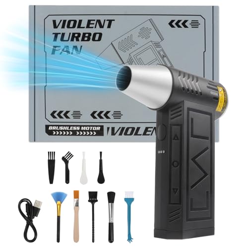 Electric Air Duster, 100,000RPM Super Power 3-Gear Adjustable Compressed Air Cleaner with Fast Charging, Reusable Cordless Blower for PC, Keyboard, Car & Home Cleaning - Image 7