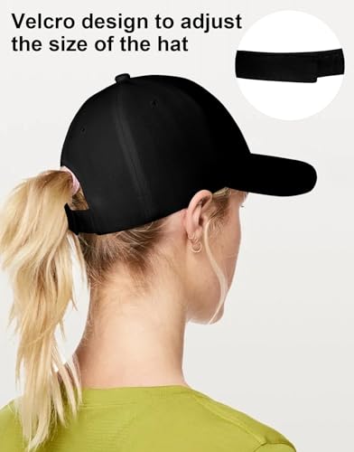 NebulaGlam Baseball Cap Unisex, Verstellbar Basecap, Baumwolle Sonnenmütze Baseball-Mütze Unisex, Baseballkappe für Herren und Damen für Sport Reisen Draußen (Schwarz)