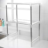 G4RCE MLU-B78-6AE New Multi-Function Double Microwave Oven Stand Shelf Side Orga...