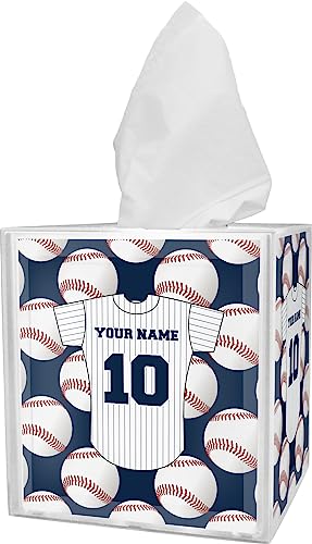 RNK Shops Personalized Baseball Jersey Tissue Box Cover