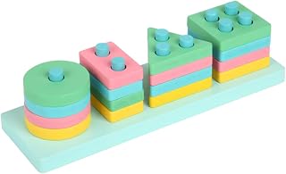 ibasenice 1 Conjunto De Blocos Para Crianças Brinquedos Para Bebês Quebra-Cabeças Para Crianças Educação Precoce Fornecimento Placa De Inteligência Geométrica Blocos De Construção Brinquedo