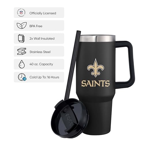 Image of FOCO NFL unisex-adult NFL Team Logo Insulated Travel Mug 40oz XL Tumbler