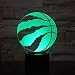Produktbild Basketball-Form 3D Lampe Multi Farbwechsel LED Nachtlicht Dekor Licht Innen-Kinder Beleuchtung Baby Schlafzimmer Dekoration Geschenk