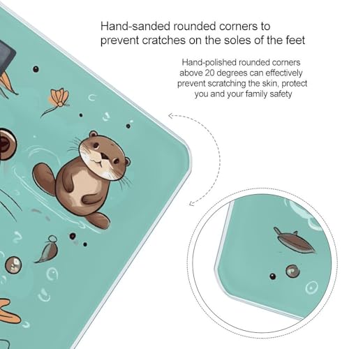 Báscula Digital de Baño Cartoon Cute Otter 400 lb miniatura 4