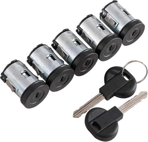 Ensemble Complet de 5 Barillets de Porte Avant Gauche Droite et Latérale Gauche Droite avec clés compatible 806 EXPERT EVASION JUMPY XANTIA XM SCUDO ZETA...