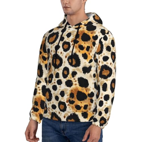 Hoodies For Men - Classic Leopard Pattern Print Long Sleeve Casual Men'S Hoodies & Sweatshirts Pullover With Pocket3
