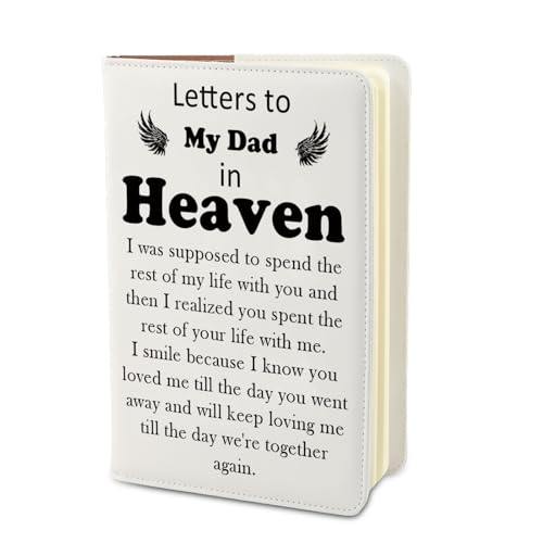 PLITI Dad Memorial Gift For Loss Of Father Letters To My Dad in Heaven Sympathy Journal Notebook For Son Daughter (Dad In Heaven JN)