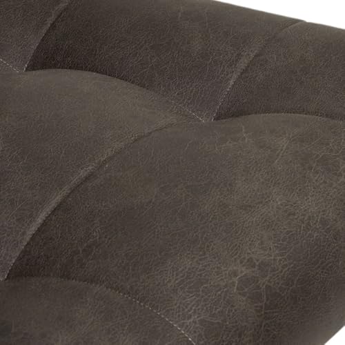 Image of Kingsman Furnitures Benette Premium Teak Wood Armchair for Living Room | Bedroom | Drawing Room | Elegant Matte Finish with Luxurious | Comfortable and Durable Seating (Faux Leather)