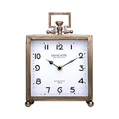 NIKKY HOME Metal Table Clock, Silent Non Ticking Classic Battery Operated Decorative Mantel Desk photo NIKKY HOME Metal Table Clock, Silent Non Ticking Classic Battery Operated Decorative Mantel Desk
