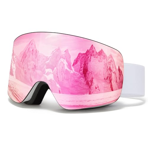 Skibrille OTG für Unisex,YH227 Snowboard Brille mit Anti-Rutsch...