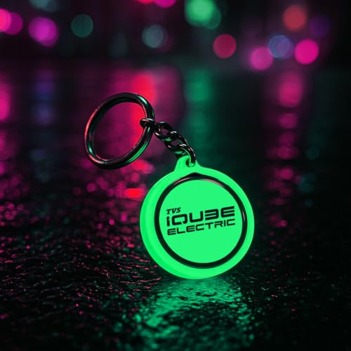 Image of Mi Glow Store Glow in Dark Keychain for Bike Men | Gift for Man | Bike Accessories | Charges in Light Glows in Dark | Key chain for Bike