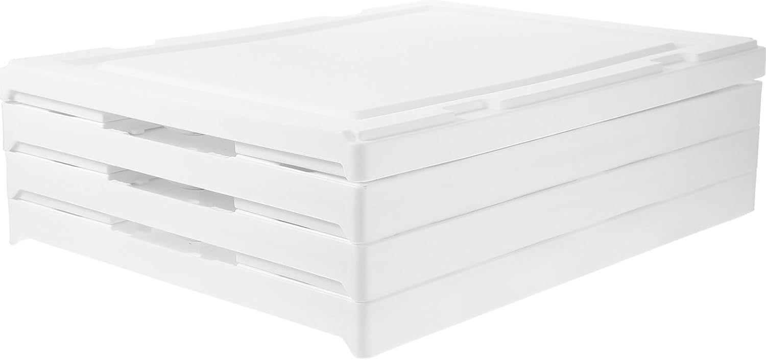 Stackable Shoe Storage Boxes with Lids Foldable Plastic Shoe Organizer Containers for Closet Multilayer for Sneakers and Boots