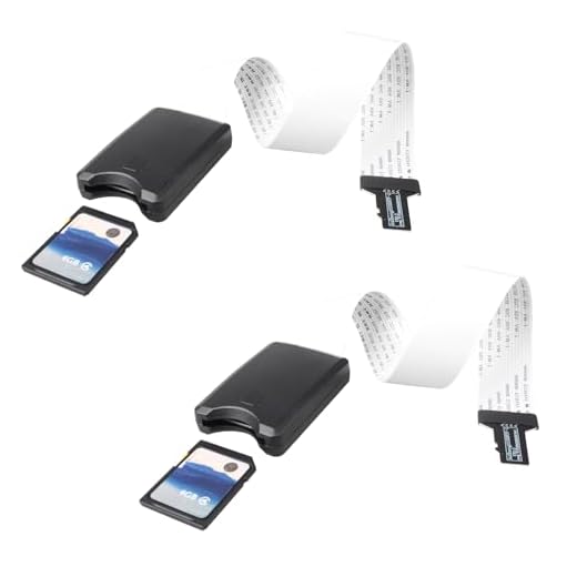 Jopto 2 Pezzi Cavo di Prolunga da Micro SD a Scheda SD Adattatore per Scheda di Memoria TF Cavo di Estensione Compatibile con GPS per auto Mini Stampante 3D Raspberry Pi SDHC DVD DVR Schermo LED, 25cm