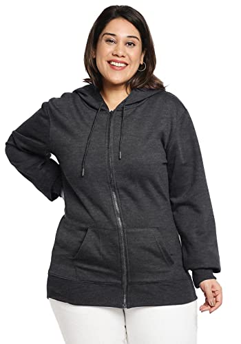 Wear Your Opinion Women’s Plus Size Fleece Zipper Hoodie Jacket