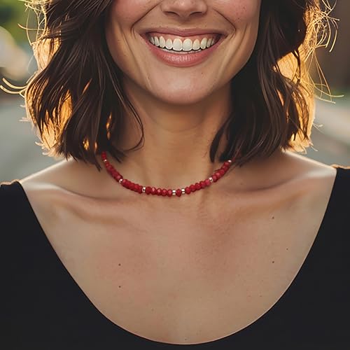 Ross-Simons 4.5-8mm Red Coral Bead Graduated Necklace With 14kt Yellow Gold2